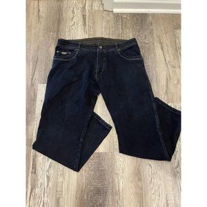 Kuhl Men's 40 x 32 Dark Blue Disruptr Jeans Stretch Tapered Draw Cord Cinch Hem